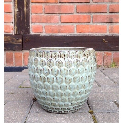 Donica szkliwiona Łuska beżowa