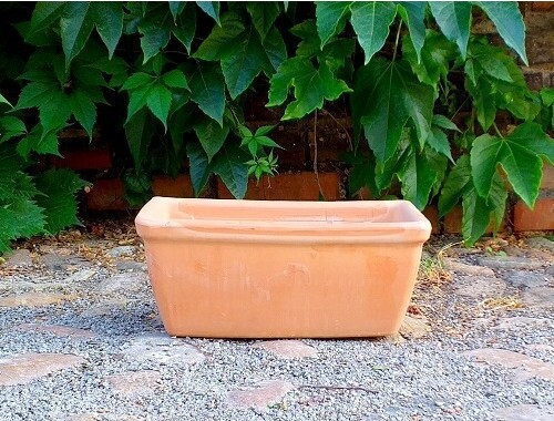 Donica skrzynka terakota Roma Liscia gładka
