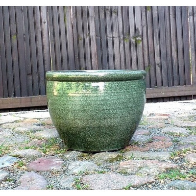 Donica Fancy klasyczna z rantem ciemnozielona