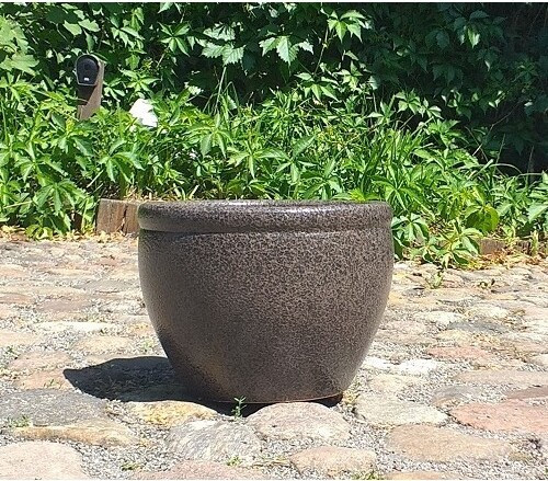 Donica Fancy klasyczna z rantem brązowy kamień