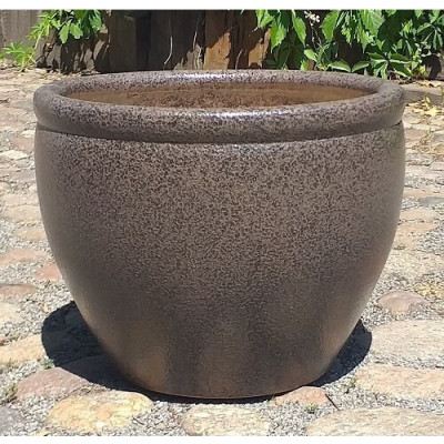 Donica Fancy klasyczna z rantem brązowy kamień