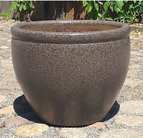 Donica Fancy klasyczna z rantem brązowy kamień