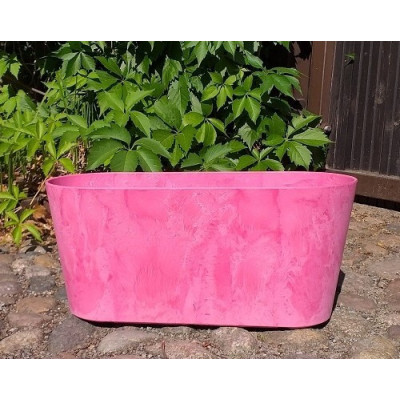 Skrzynka balkonowa Artstone Claire różowa