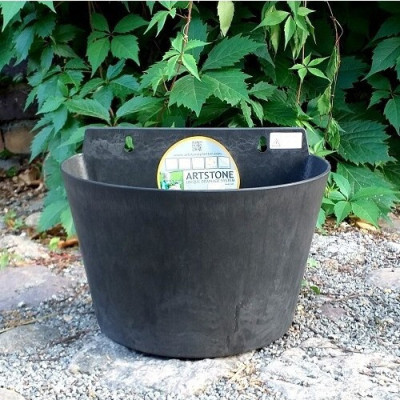 Doniczka ścienna ArtStone Claire czarna