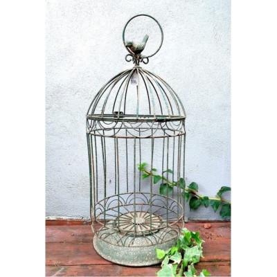 Dekoracyjna klatka dla ptaków Bird Grey