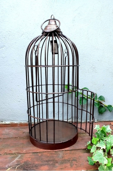 Dekoracyjna klatka dla ptaków Bird Brown