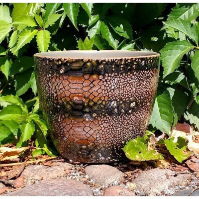 Doniczka HAXO Skóra Węża L