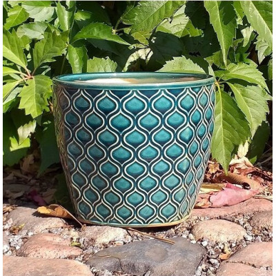 Doniczka Vintage Marocco Turkus osłonka