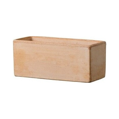 Skrzynka terakota prostopadłościan jasna bielona