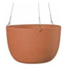 Doniczka wisząca terakota naturalna
