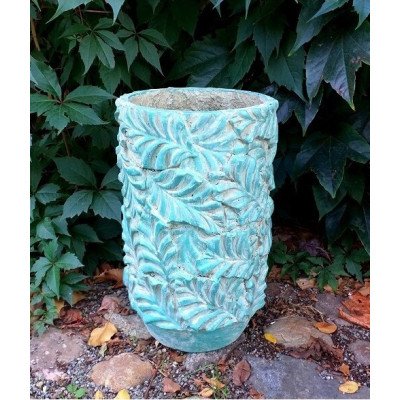 Donica Siena Liść wazon turkusowy