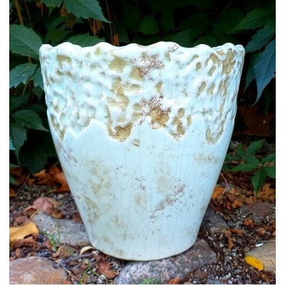 Doniczka Fiore Błękitna Koronka