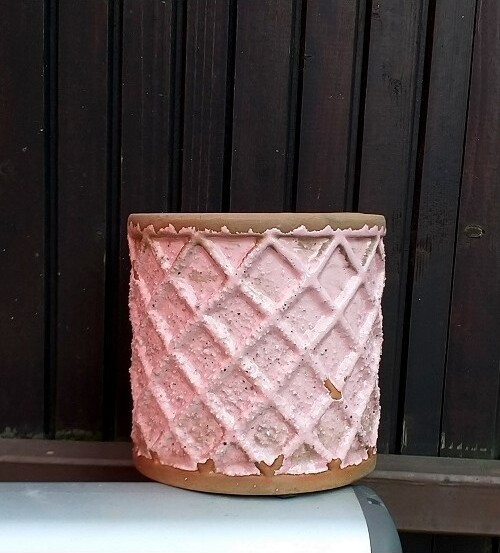 Doniczka Rose walec w romby