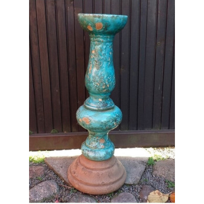 Świecznik Azur turkusowy