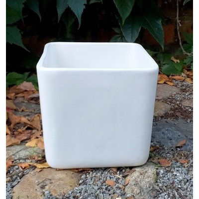 Doniczka Hori sześcian biały