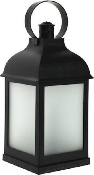 Latarnia LED mleczna efekt płomienia