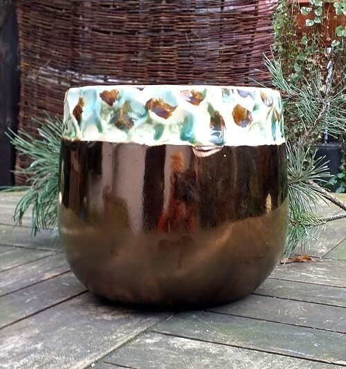 Doniczka Hermes miedziana