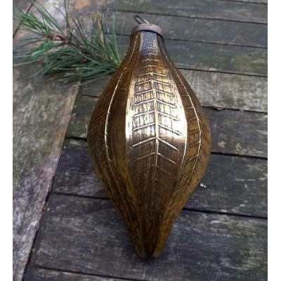 Bombka złoty liść