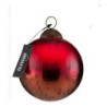 Bombka czerwień z miedzią