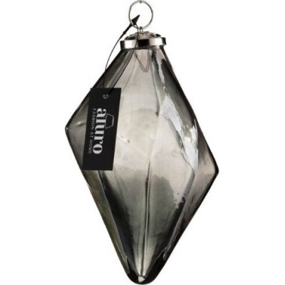 Bombka Diament szary