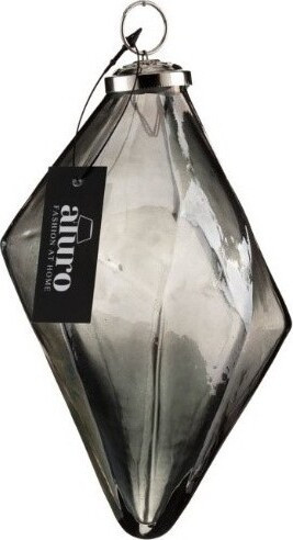 Bombka Diament szary