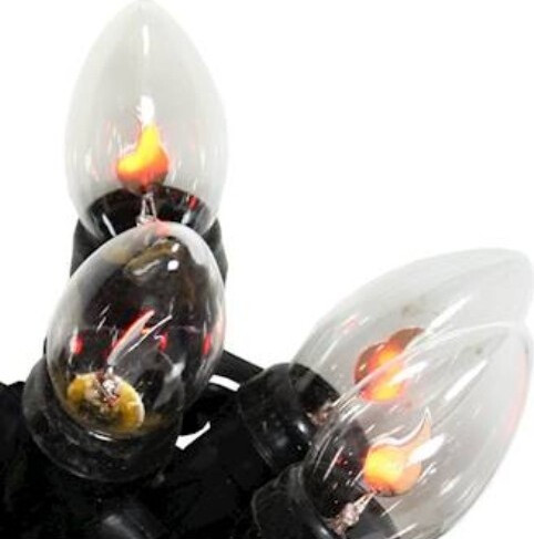 Łańcuch LED lampki z efektem płomienia