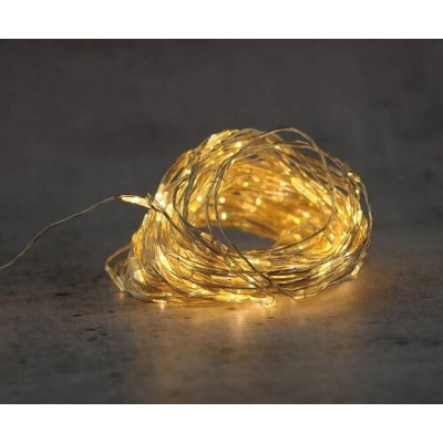 Łańcuch LED drucik 100 diod + timer - 500 cm