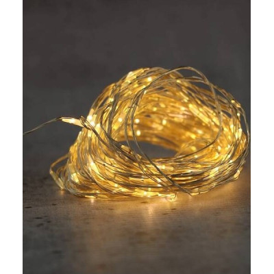 Łańcuch LED drucik 200 diod + timer - 500 cm