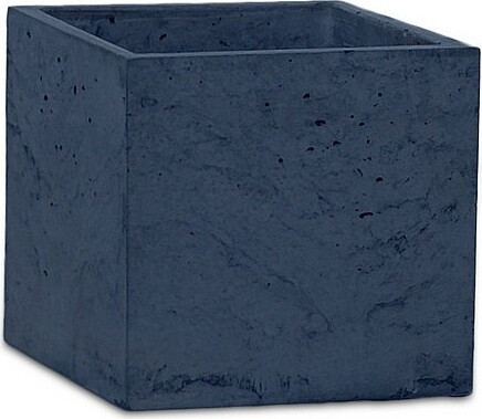 Betonowa antracytowa donica sześcian