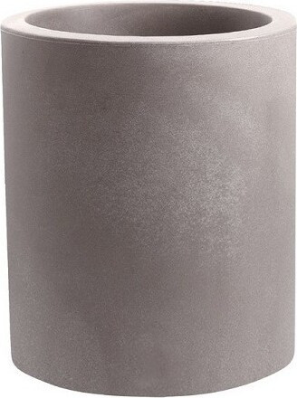 Donica włoska walec popielaty matowy