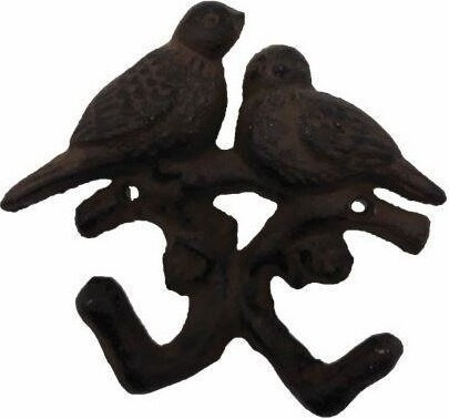 Wieszak żeliwny Dwa Ptaszki