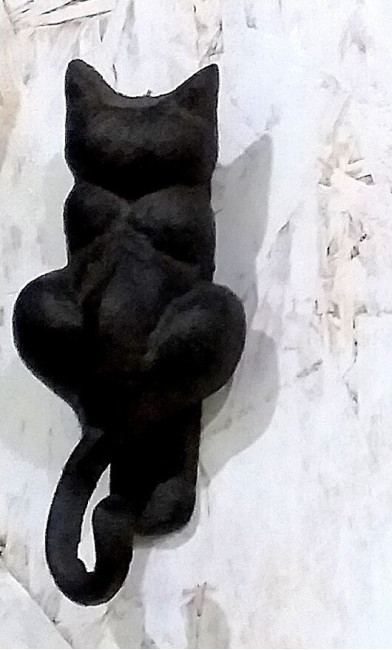 Kołatka żeliwna Kot