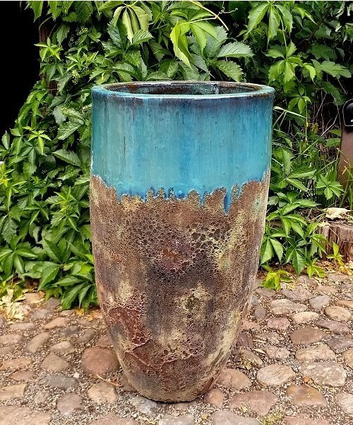 Wazon Pompei vulcano rant seledyn