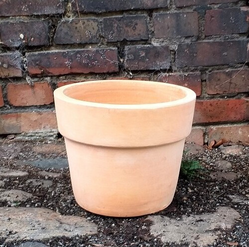 Donica prosta z rantem jasna terakota