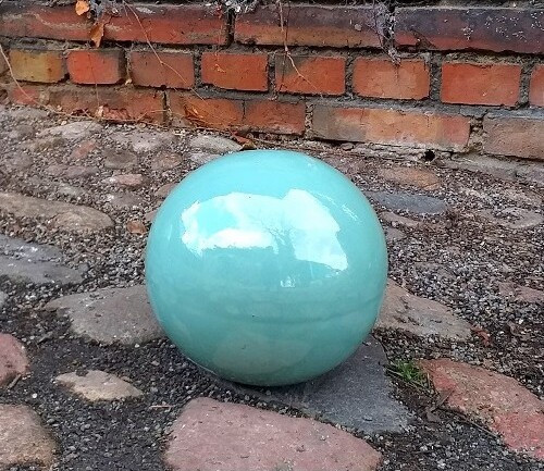 Kula ceramiczna seledynowa 17