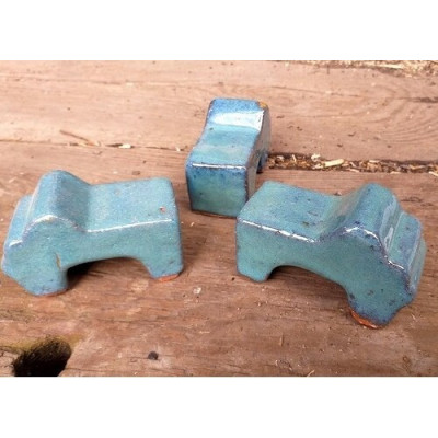 Nóżki ceramiczne seledynowe