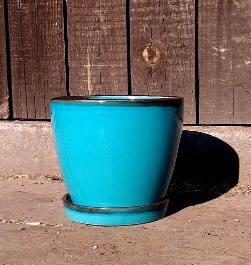 Donica Bao smukła niebieska z połyskiem