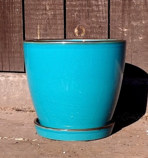 Donica Bao smukła niebieska z połyskiem