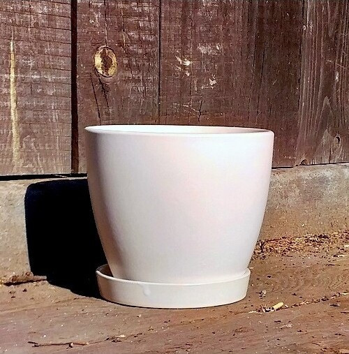 Donica Bao smukła biała matowa