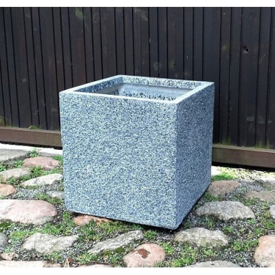 Donica Mary sześcian szary granit