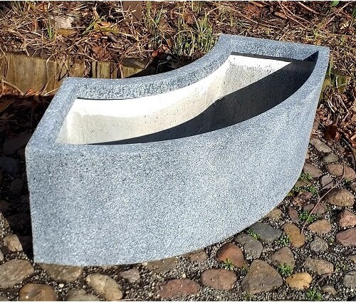 Donica Mary półkole szary granit