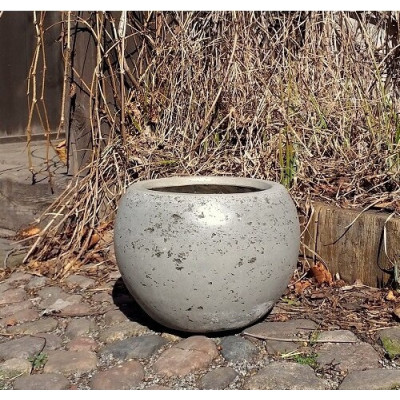 Donica Szary Cement kula