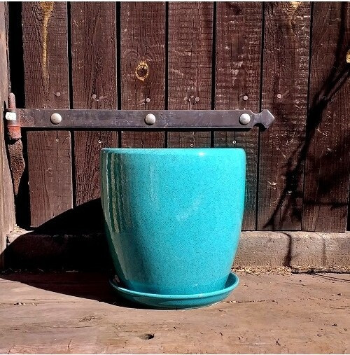 Donica Fancy klasyczna smukła turkusowa