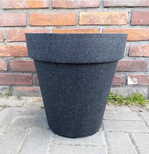 Ciepła donica z polipropylenu stożek z rantem