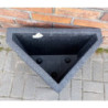 Ciepła donica z polipropylenu czarny trójkąt