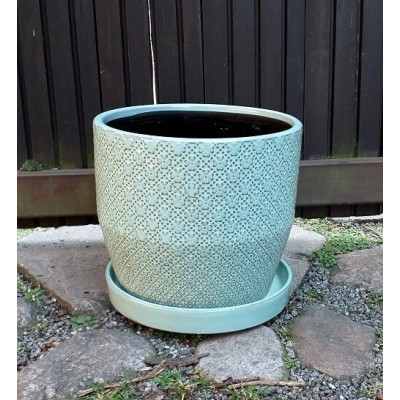 Doniczka Vintage błękitna