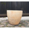 Donica okrągła jasna terakota postarzana