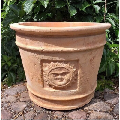 Donica terakota Słońce postarzana