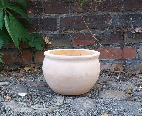 Donica terakota baryłka