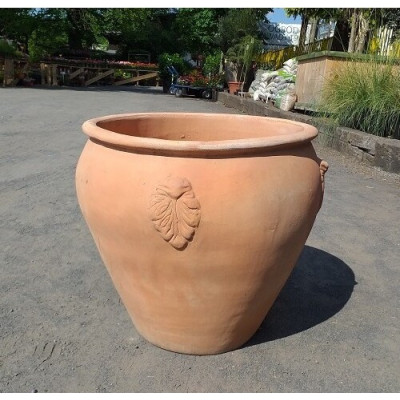 Donica terakota dzban duży z ornamentem